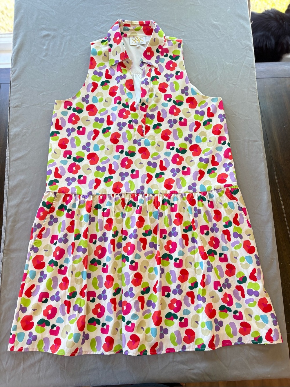 SSYS Sleeveless Floral Print Mini Dress - White Multi